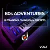 80s synthesizer presets for Novation UltraNova and MiniNova, 1980s adventure-inspired sound pack cover.