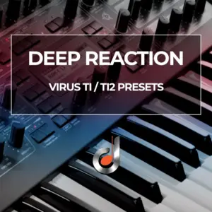 Deep Reaction Virus TI TI2 synthesizer presets keyboard close-up