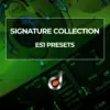 Signature Collection ES1 Presets cover image featuring digital synthesizer controls, music production package