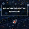 Signature Collection ES2 Presets: Music production synth interface with modulation controls and envelopes, ideal for electronic sound design.